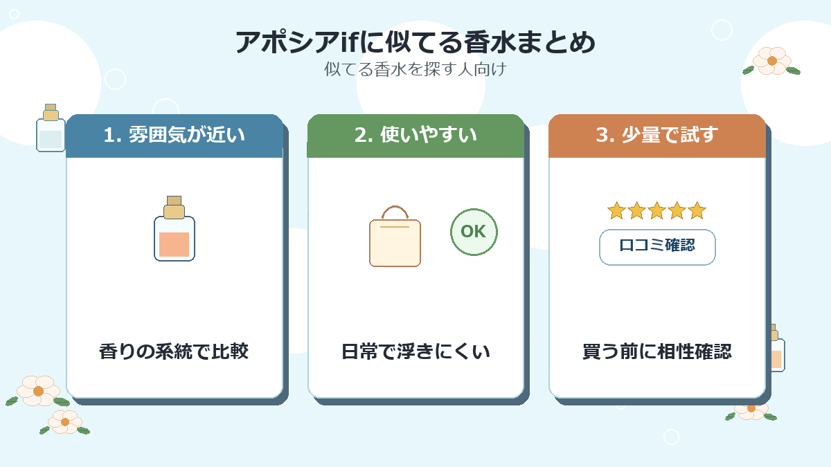 アポシアifに似てる香水まとめ
