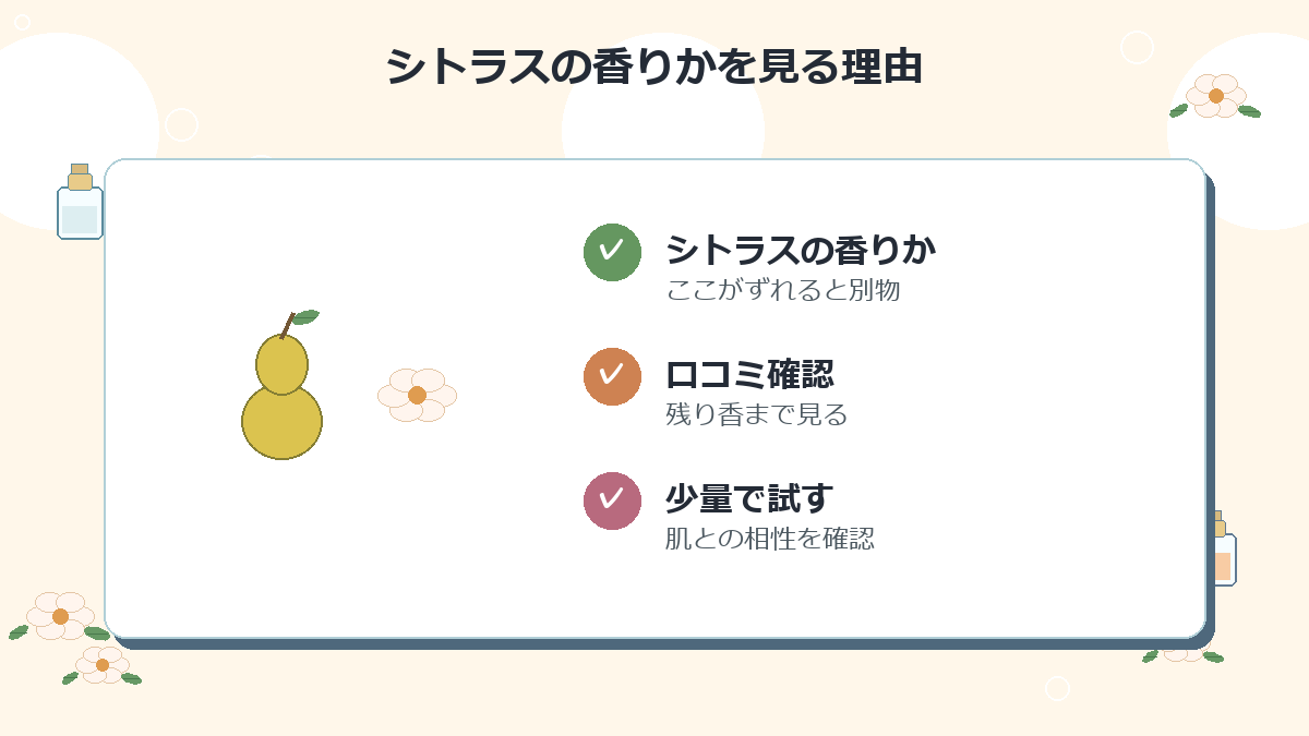 シトラスの香りか