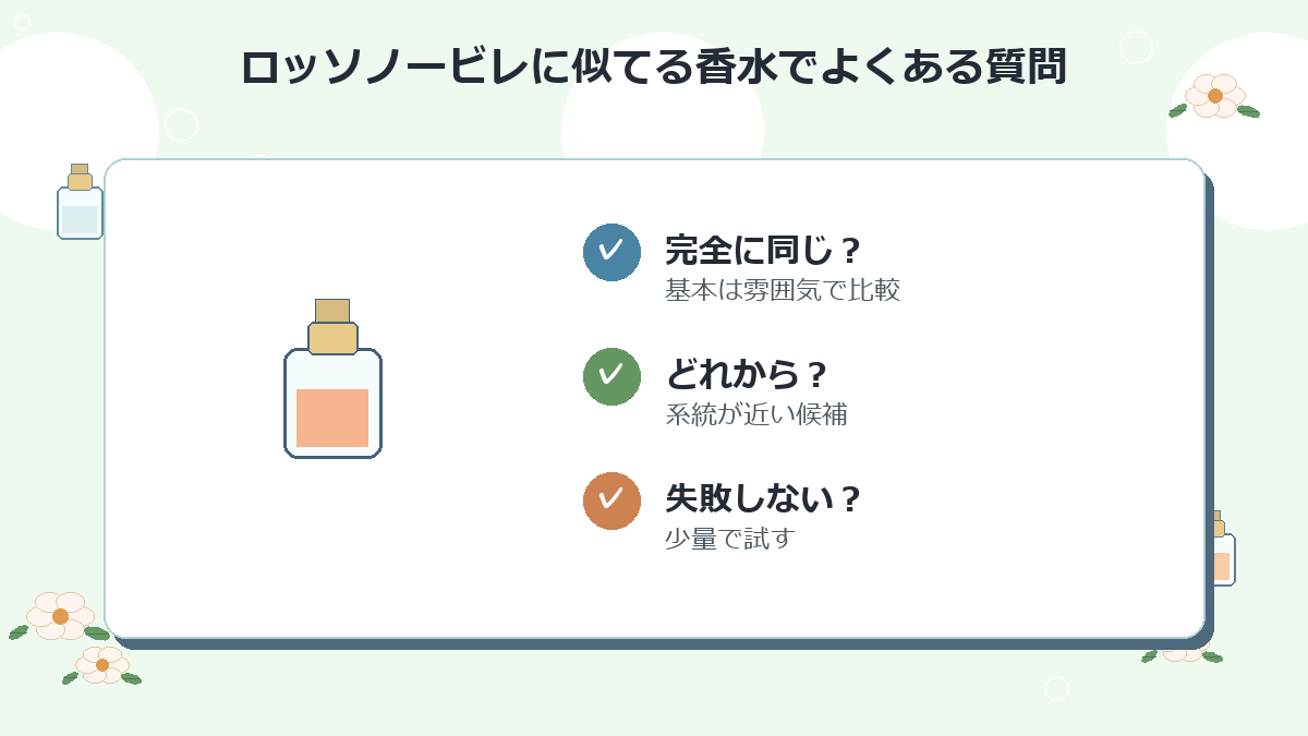 ロッソノービレに似てる香水でよくある質問