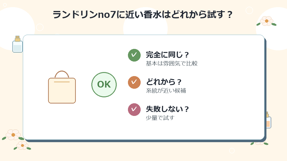 ランドリンno7に近い香水はどれから試すのがおすすめですか？
