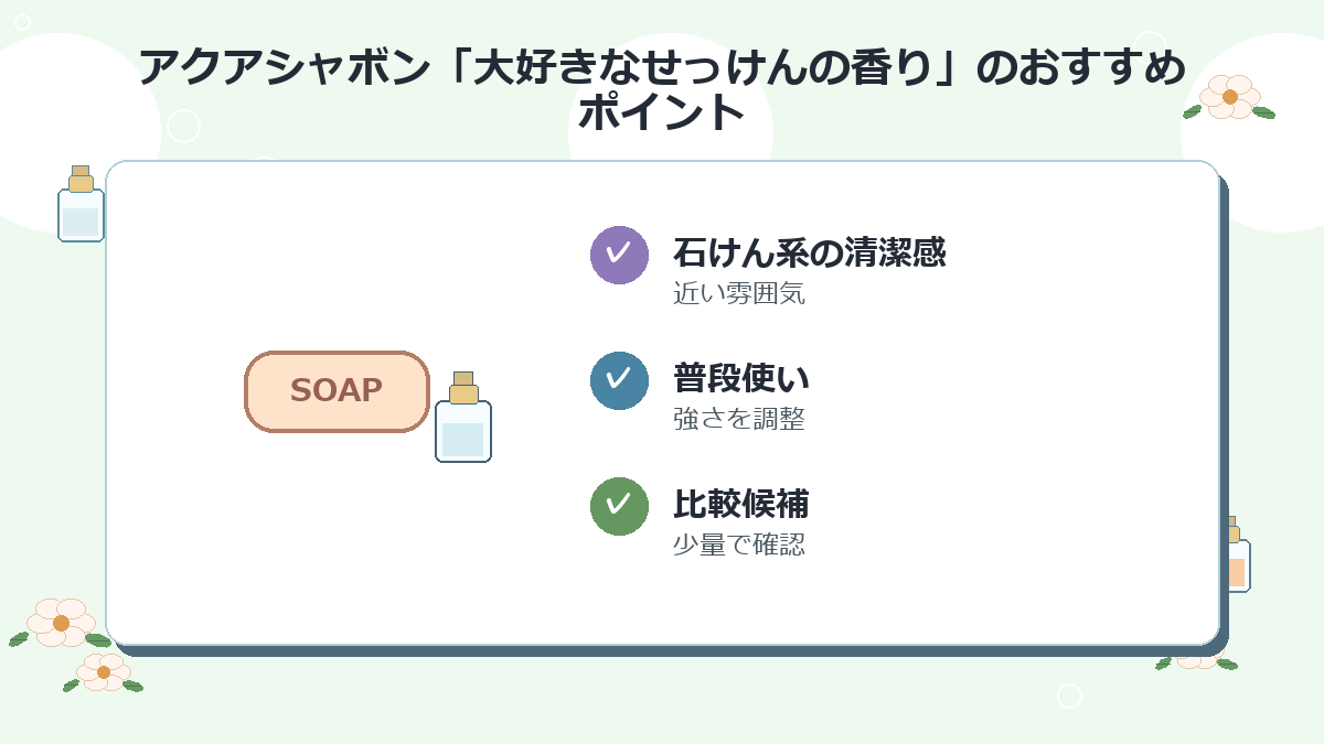 2位：アクアシャボン「大好きなせっけんの香り」