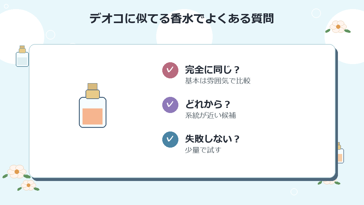 デオコに似てる香水でよくある質問