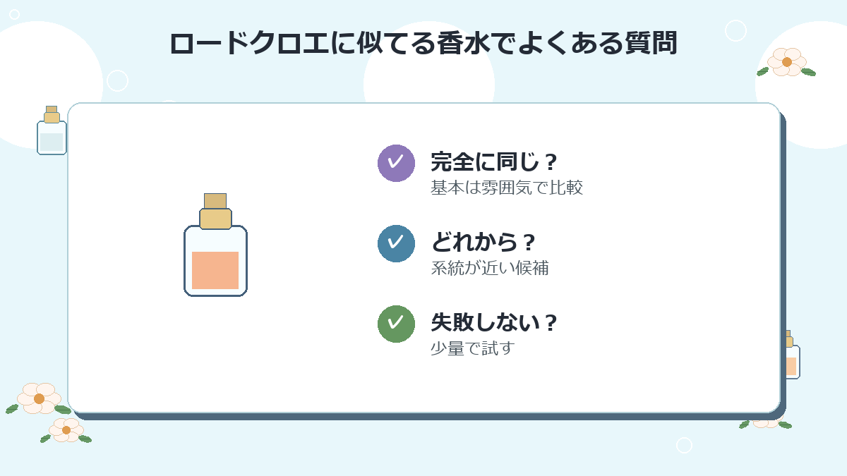 ロードクロエに似てる香水でよくある質問