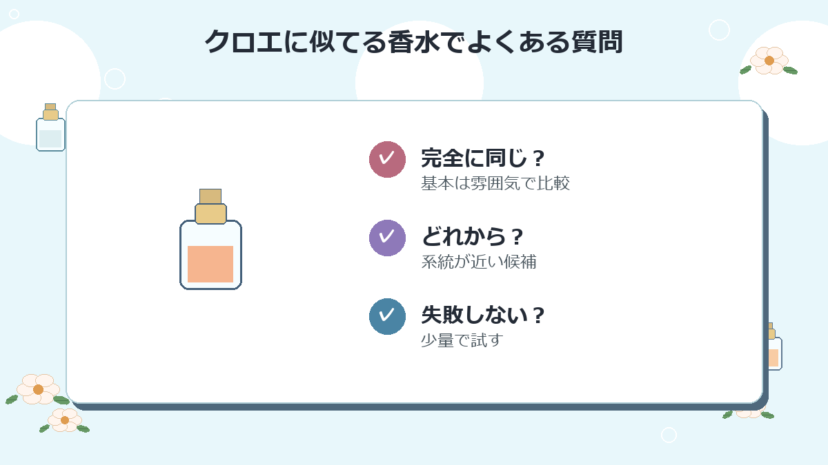 クロエに似てる香水でよくある質問
