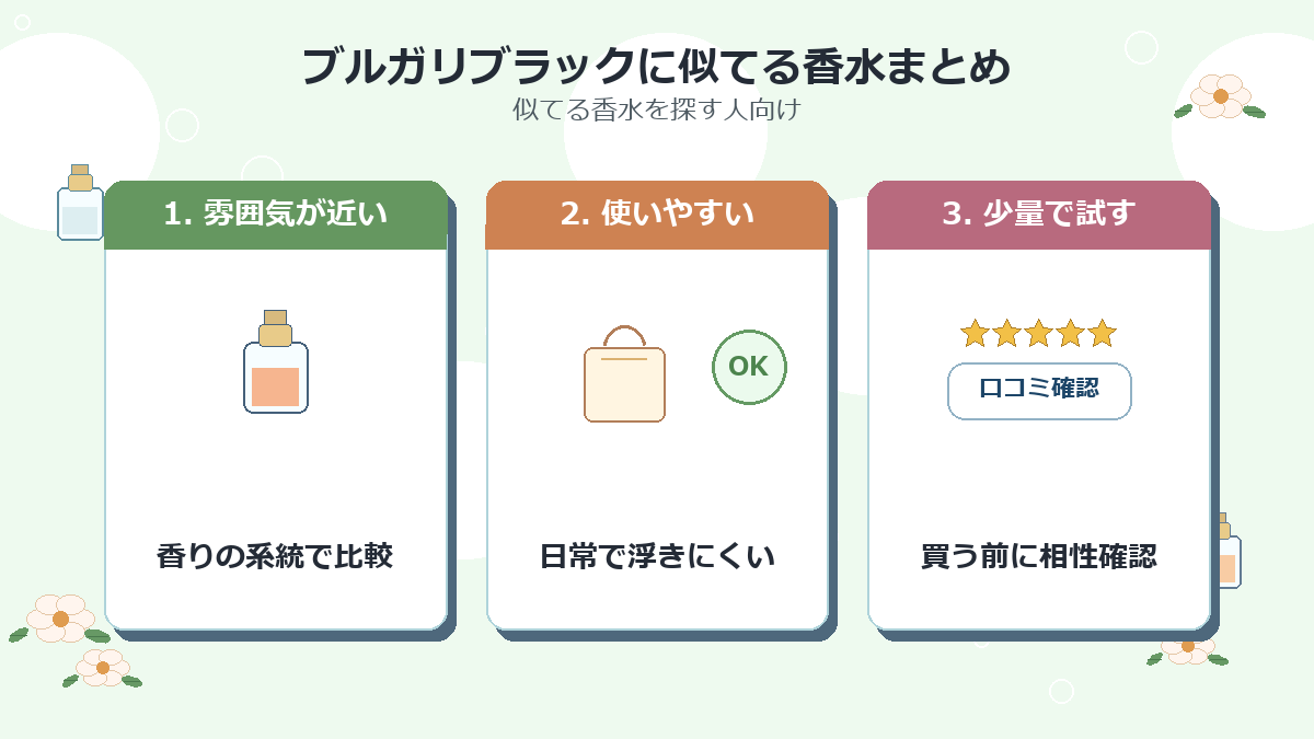 ブルガリブラックに似てる香水まとめ
