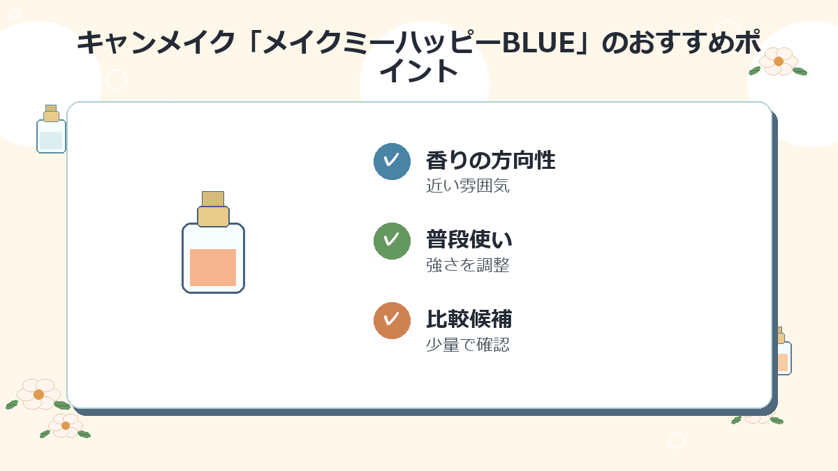 3位：キャンメイク「メイクミーハッピーBLUE」