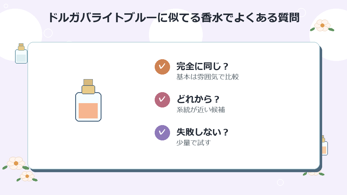ドルガバライトブルーに似てる香水でよくある質問
