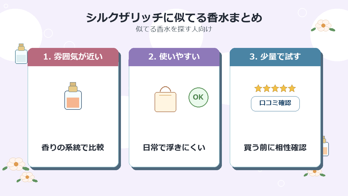 シルクザリッチに似てる香水まとめ