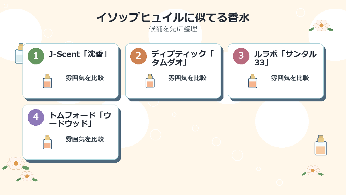 イソップヒュイルに似てる香水