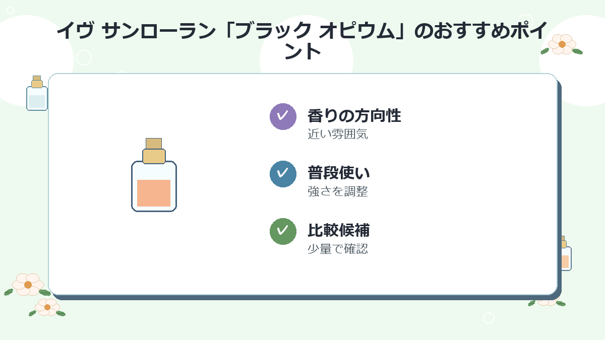 3位：イヴ サンローラン「ブラック オピウム」
